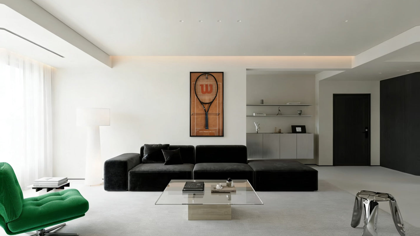 Why placing your tennis racquet in a display frame is more meaningful than leaving it anywhere.