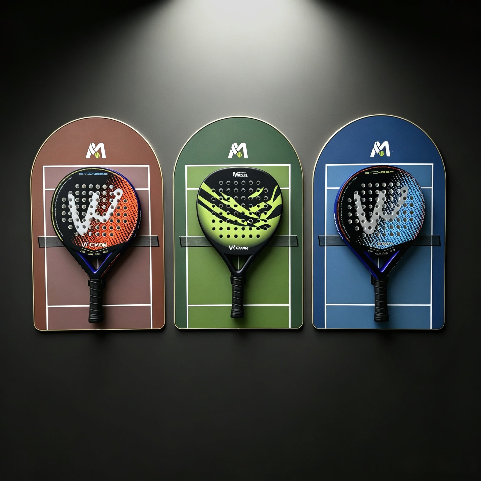 Padel Racket Display Frame Set 3-Pack（Excluding the racket）
