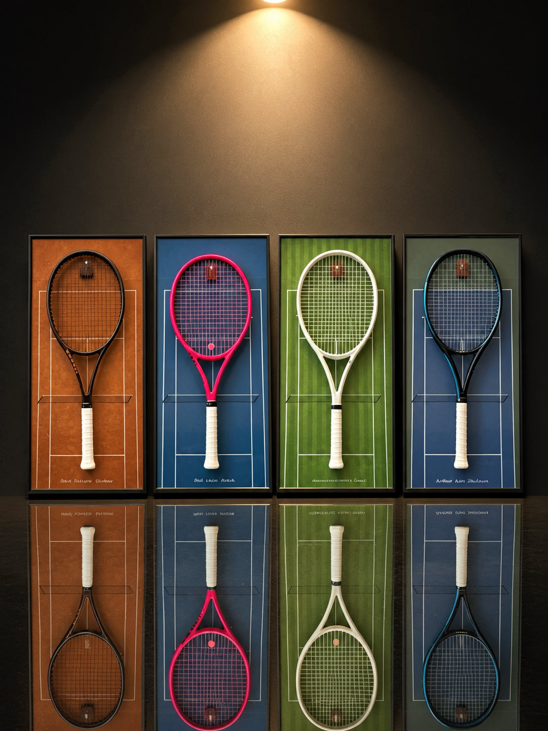 Grand Slam Collection | Tennis Racket Display Frames