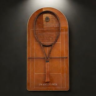 Arched Tennis Racket Display Case – Wall Mount Frame for Racquet Storage & Display racket display stand sports