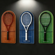 Tennis Racket Display Case Set of 3 – Wall Mount Frames for Racquet Storage & Display tennis racket stand tennis racket