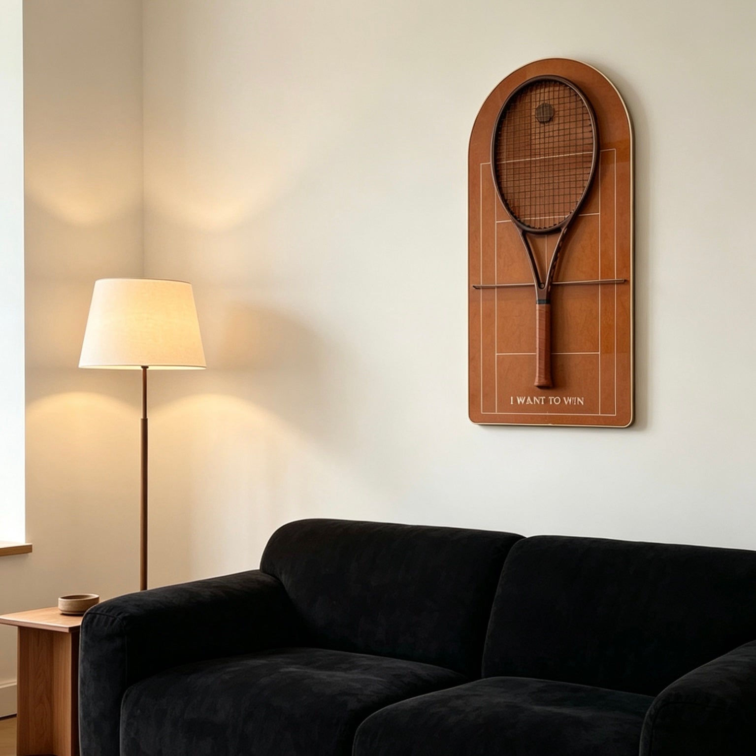 French Open Roland Garros Inspired Tennis Racket Display Case – Wall Mount Frame for Racquet Storage & Display（Excluding the racket）