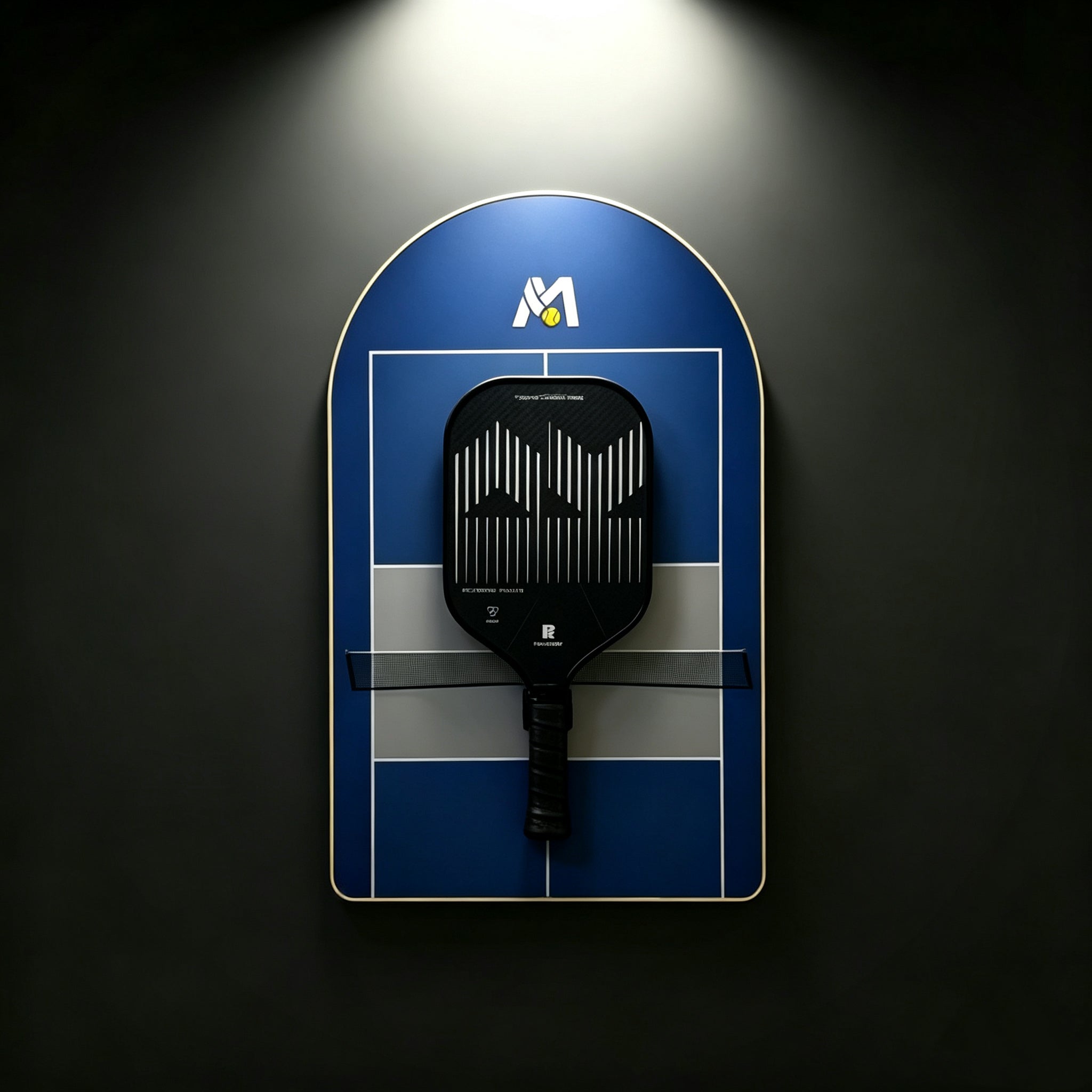 Wall Mounted Pickleball Paddle Frame – Premium Display Rack for Sports Lovers(Excluding the Racket)