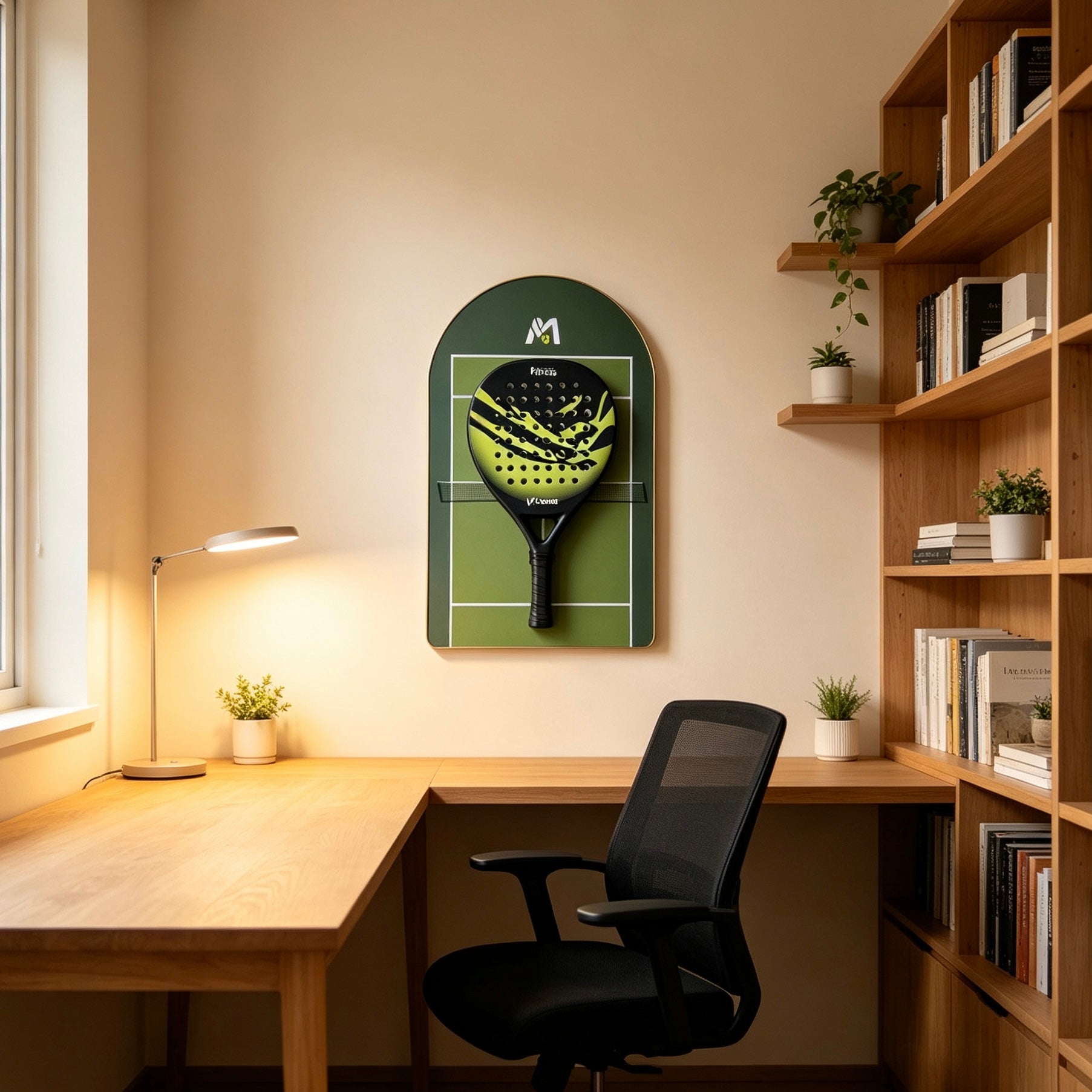 Padel Racket Wall Display Frame – Premium Wall Mount Showcase (Excluding the Racket)