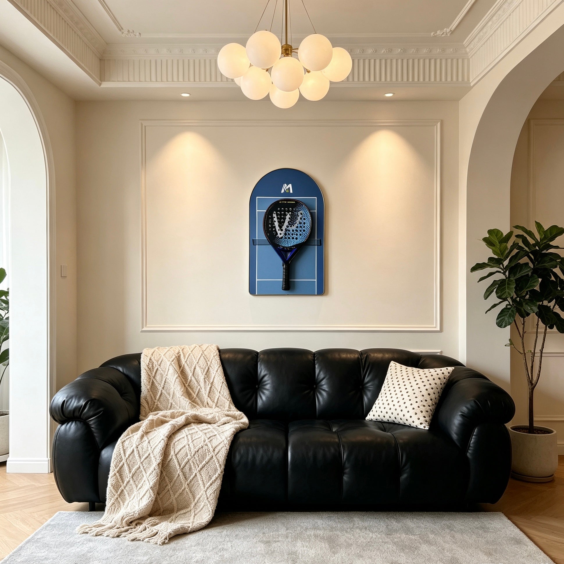 Padel Racket Display Frame – Minimalist Wall-Mounted Showcase (Excluding the Racket)