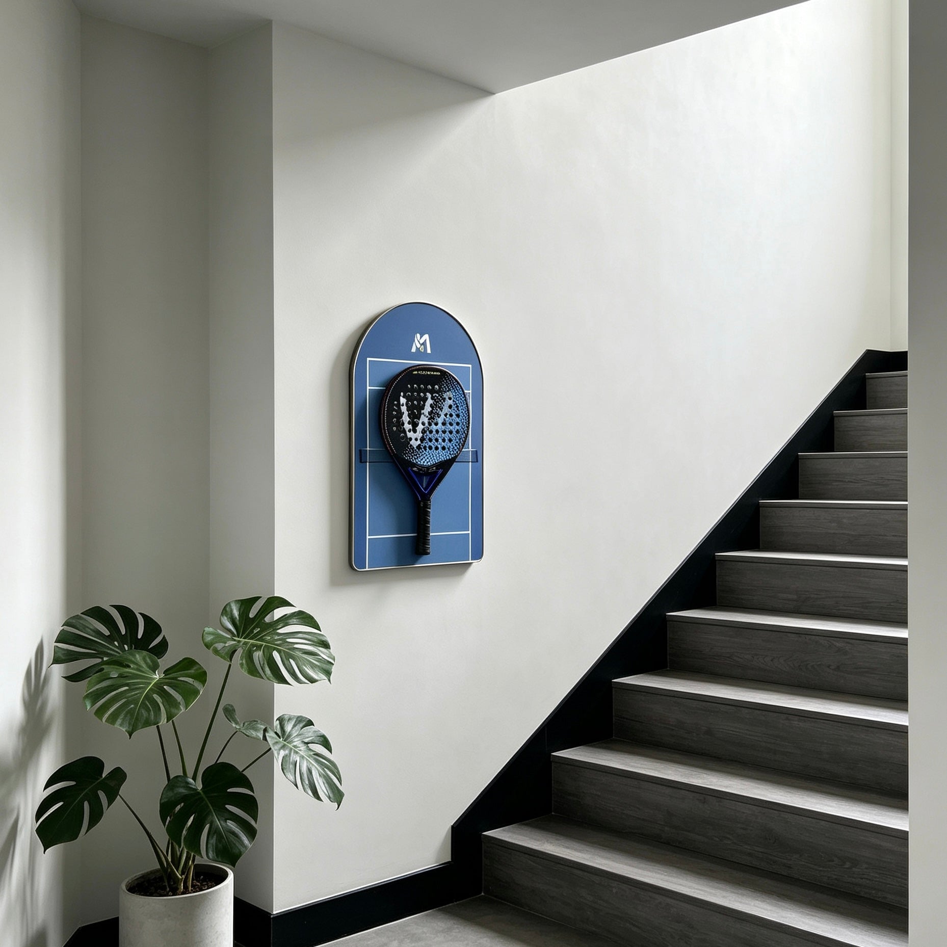 Padel Racket Display Frame – Minimalist Wall-Mounted Showcase (Excluding the Racket)