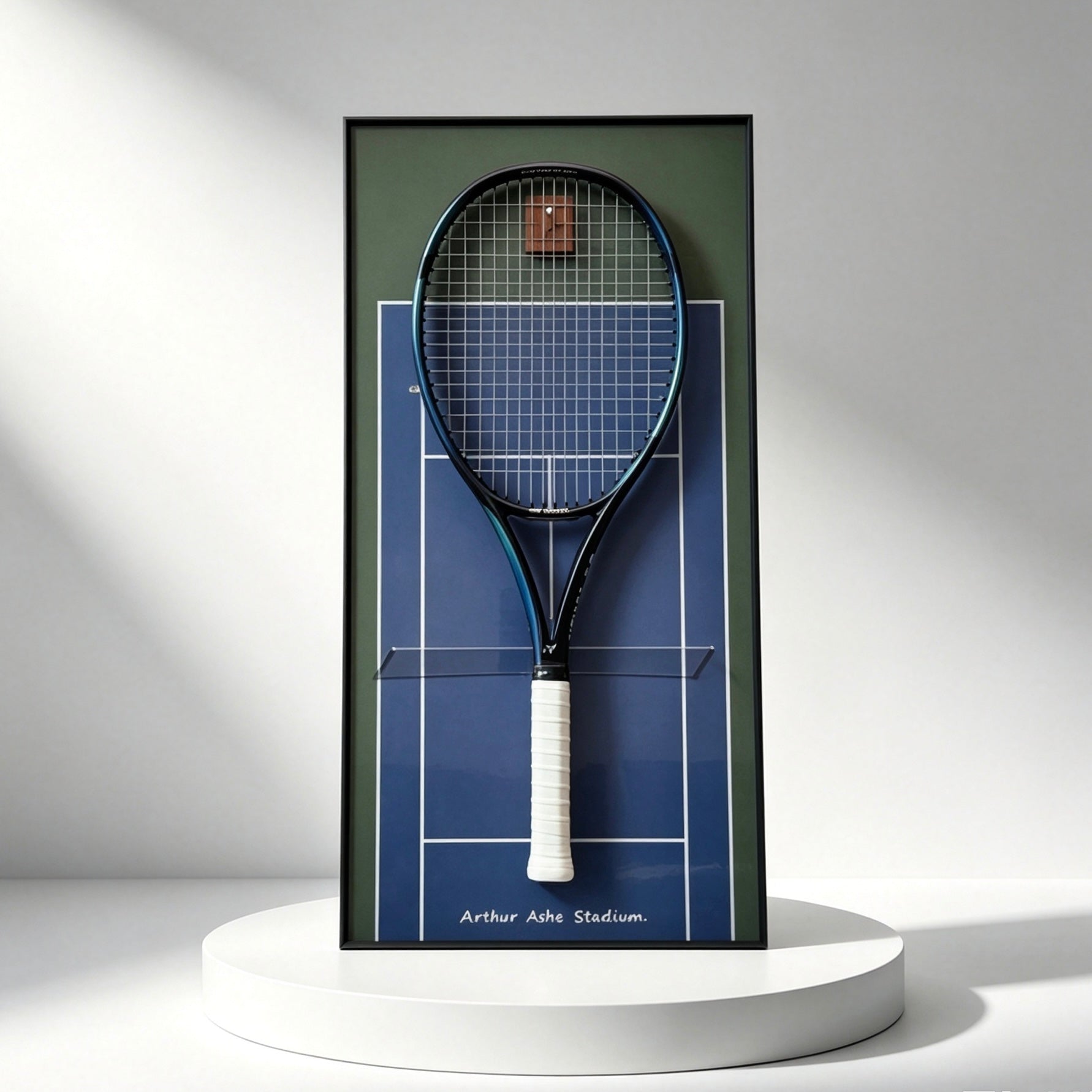 US Open-Inspired Tennis Racket Display Frame – Collect & Showcase Your Racket（Excluding the racket）