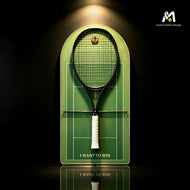 Green Tennis Racket Display Case – Wall Mount Frame for Tennis Collection（Excluding the racket）