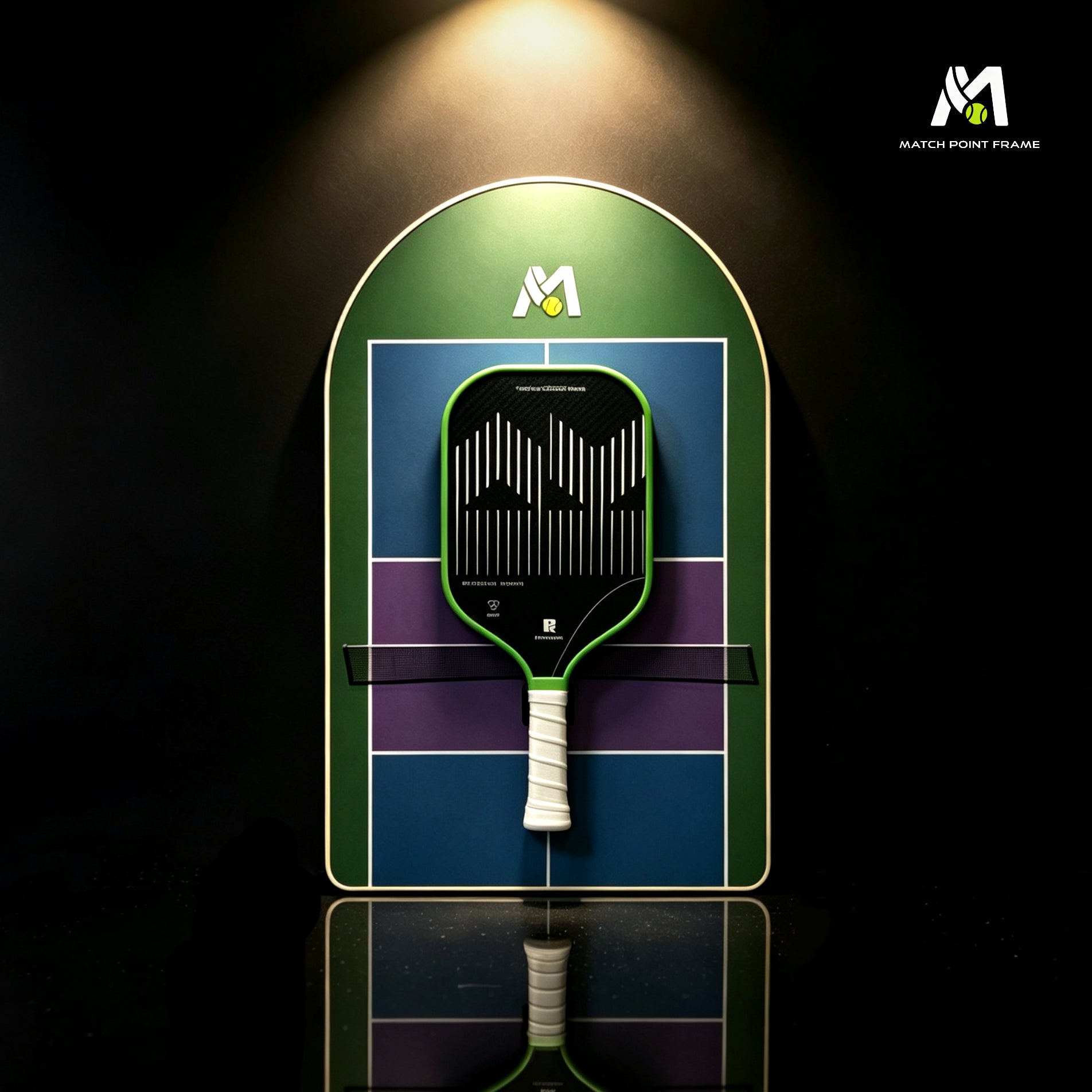 Pickleball Paddle Wall Display Frame – Modern Hanging Rack for Home Decor(Excluding the Racket)