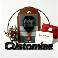 Personalized Pickleball Paddle Display Frame – Custom Name Wall Mount Gift（Excluding the racket）