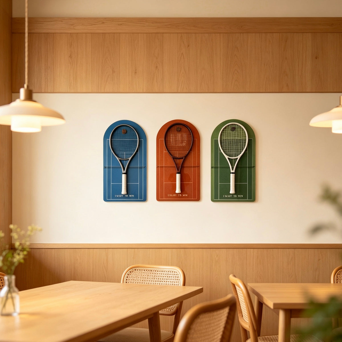 Grand Slam Collection Tennis Racket Display Set of 3（Excluding the racket）