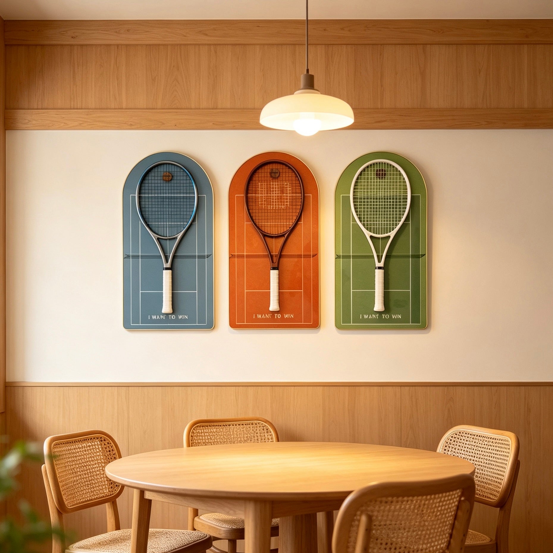 Grand Slam Collection Tennis Racket Display Set of 3（Excluding the racket）