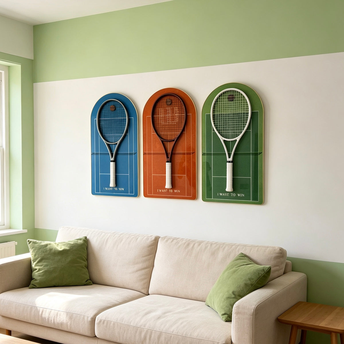 Grand Slam Collection Tennis Racket Display Set of 3（Excluding the racket）