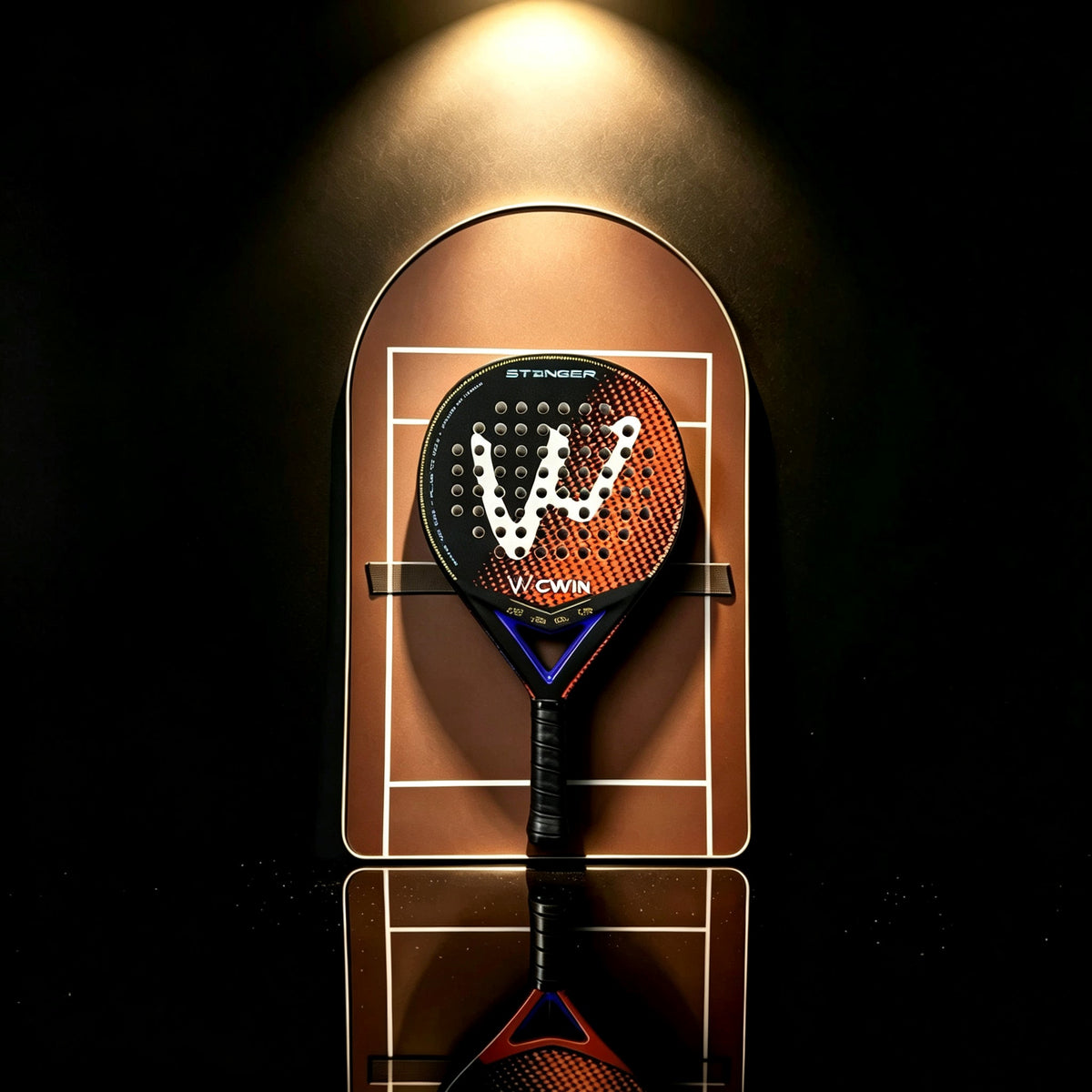 Clay Court Arched Padel Racket Display Frame