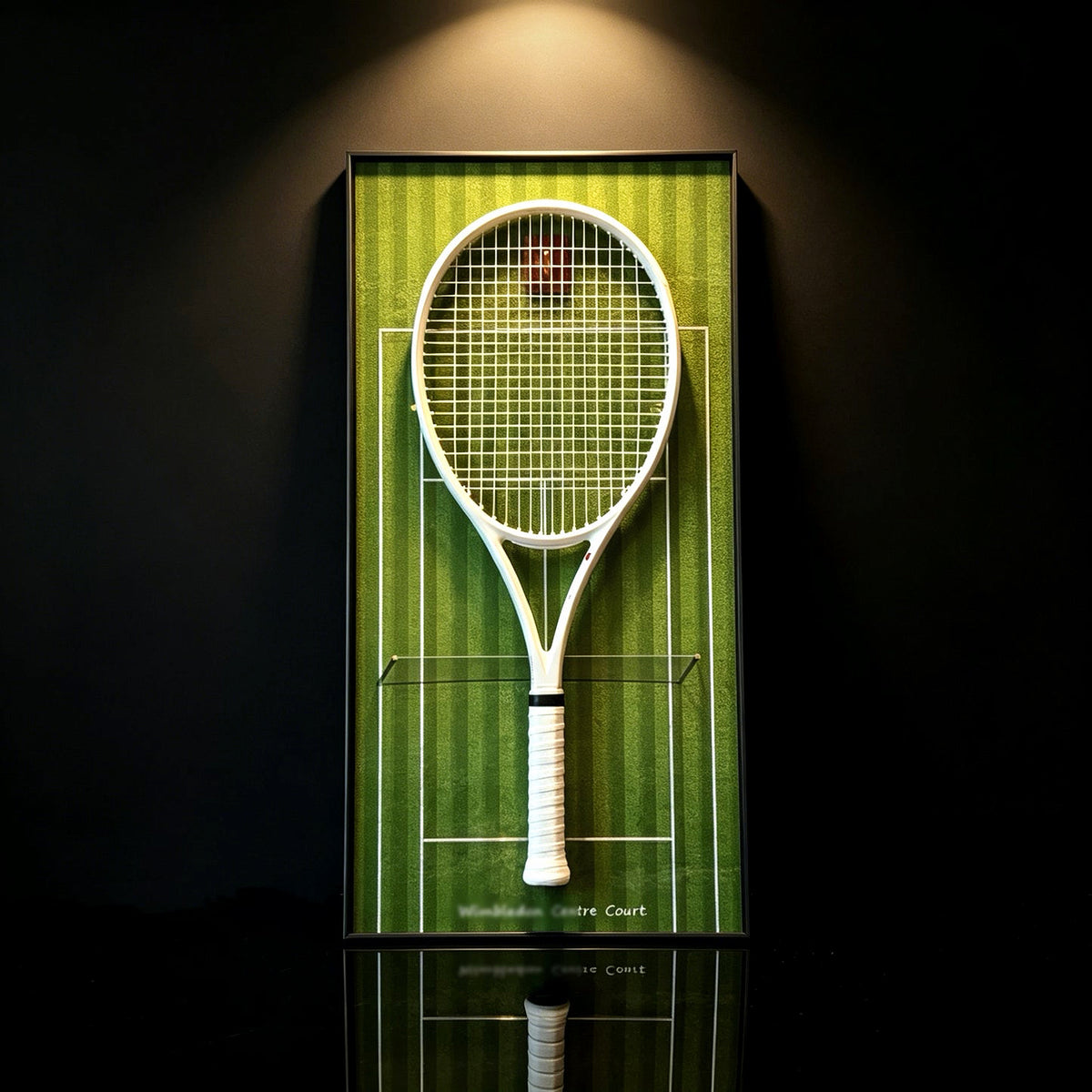 Grass Court Tennis Racket Display Frame