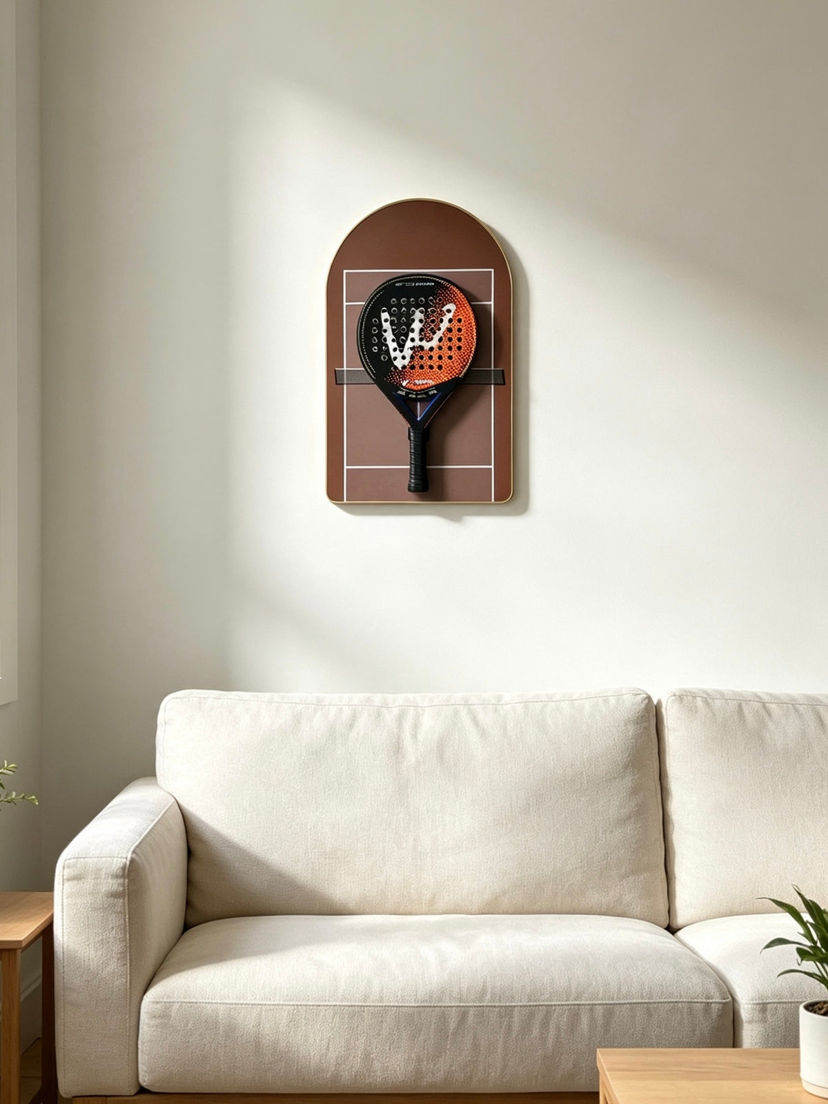 Clay Court Arched Padel Racket Display Frame