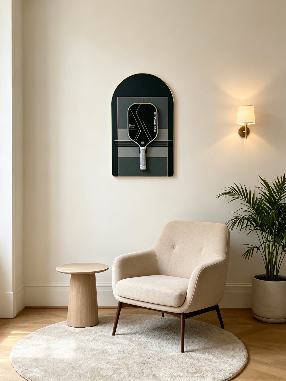 Pickleball Paddle Display Frame - Modern Wall Display-7