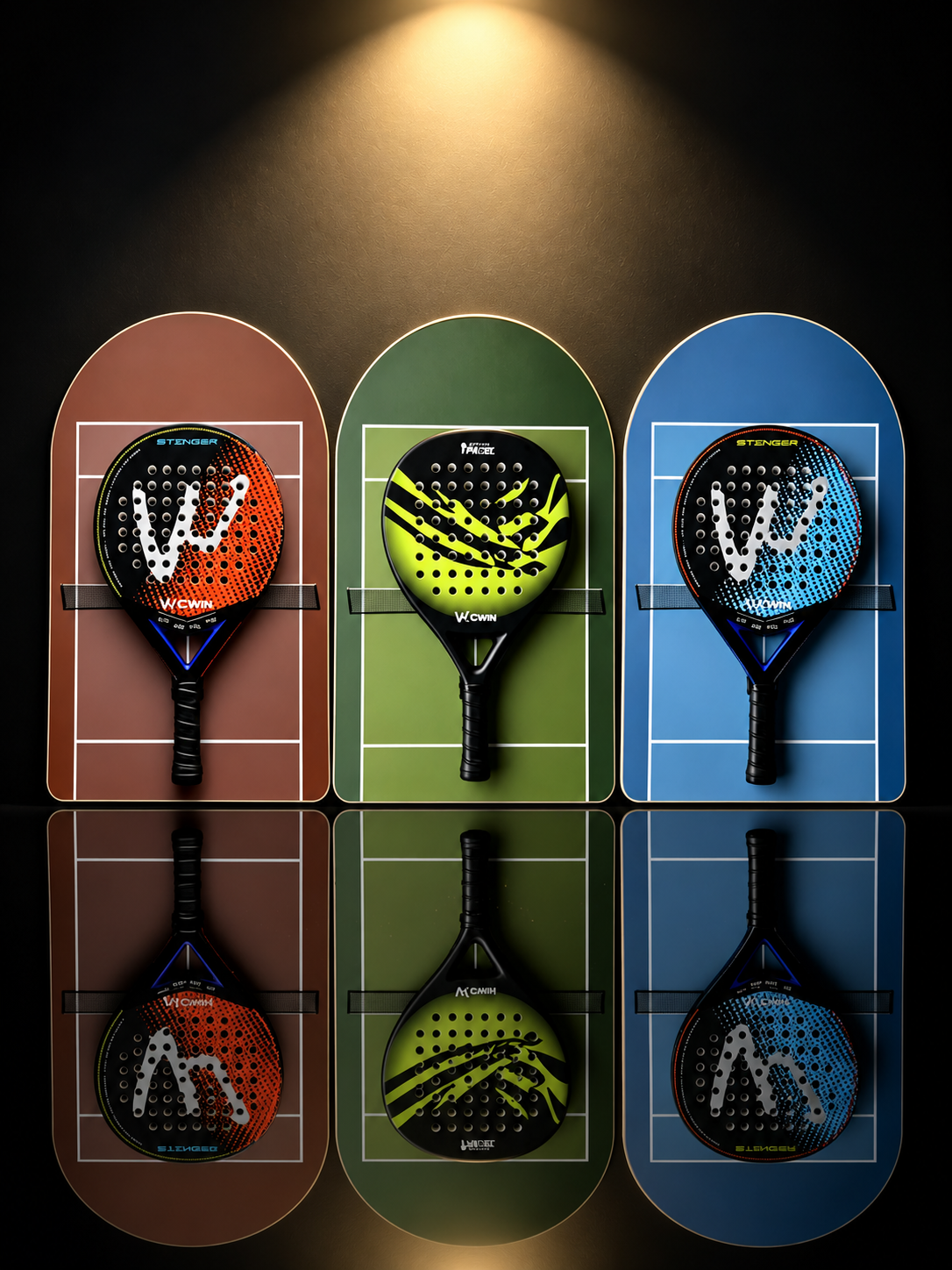 Padel Court Collection – 3-Piece Display Frame Set