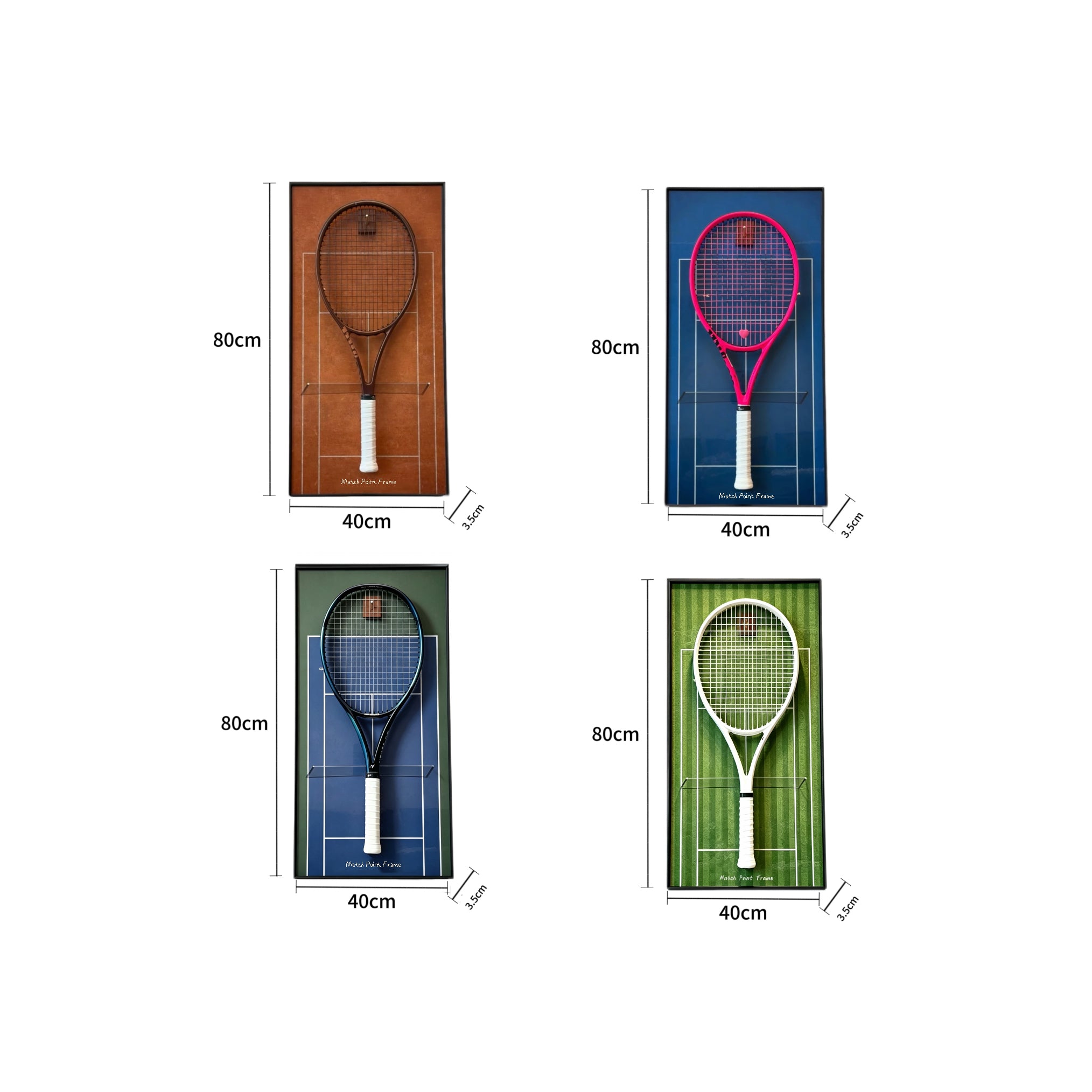 Grand Colors Collection – Tennis Racket Display Frame（Excluding the racket）