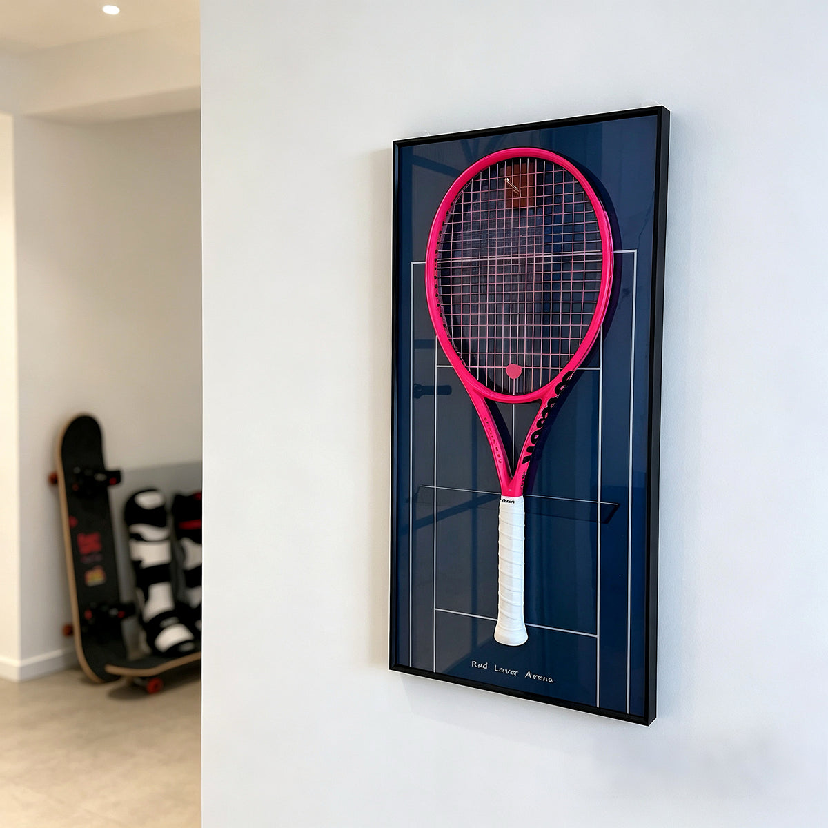 Australian Open Inspired Square Tennis Racket Display Frame（Excluding the racket）