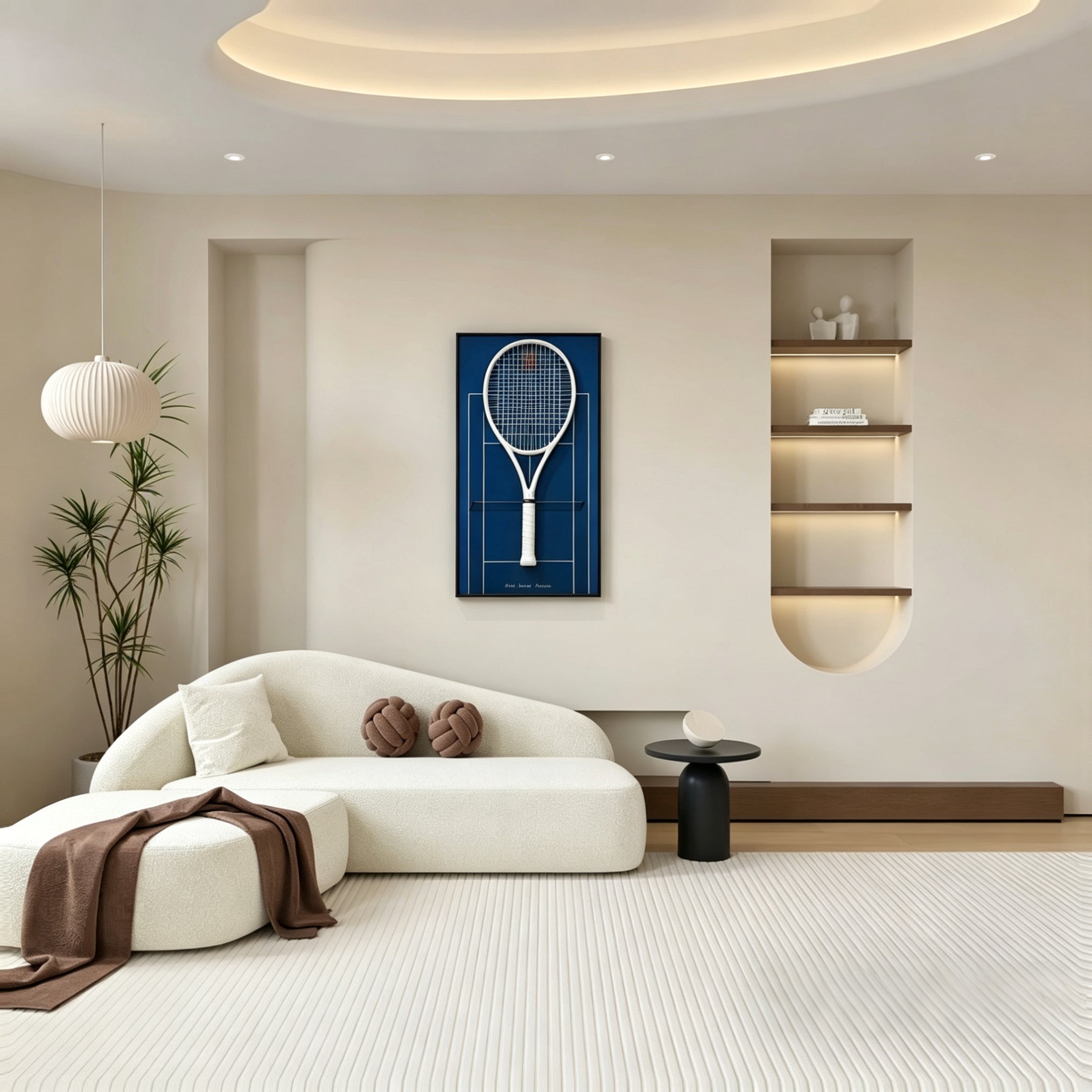 Australian Open-Inspired Tennis Racket Display Frame – Collect & Showcase Your Racket（Excluding the racket）