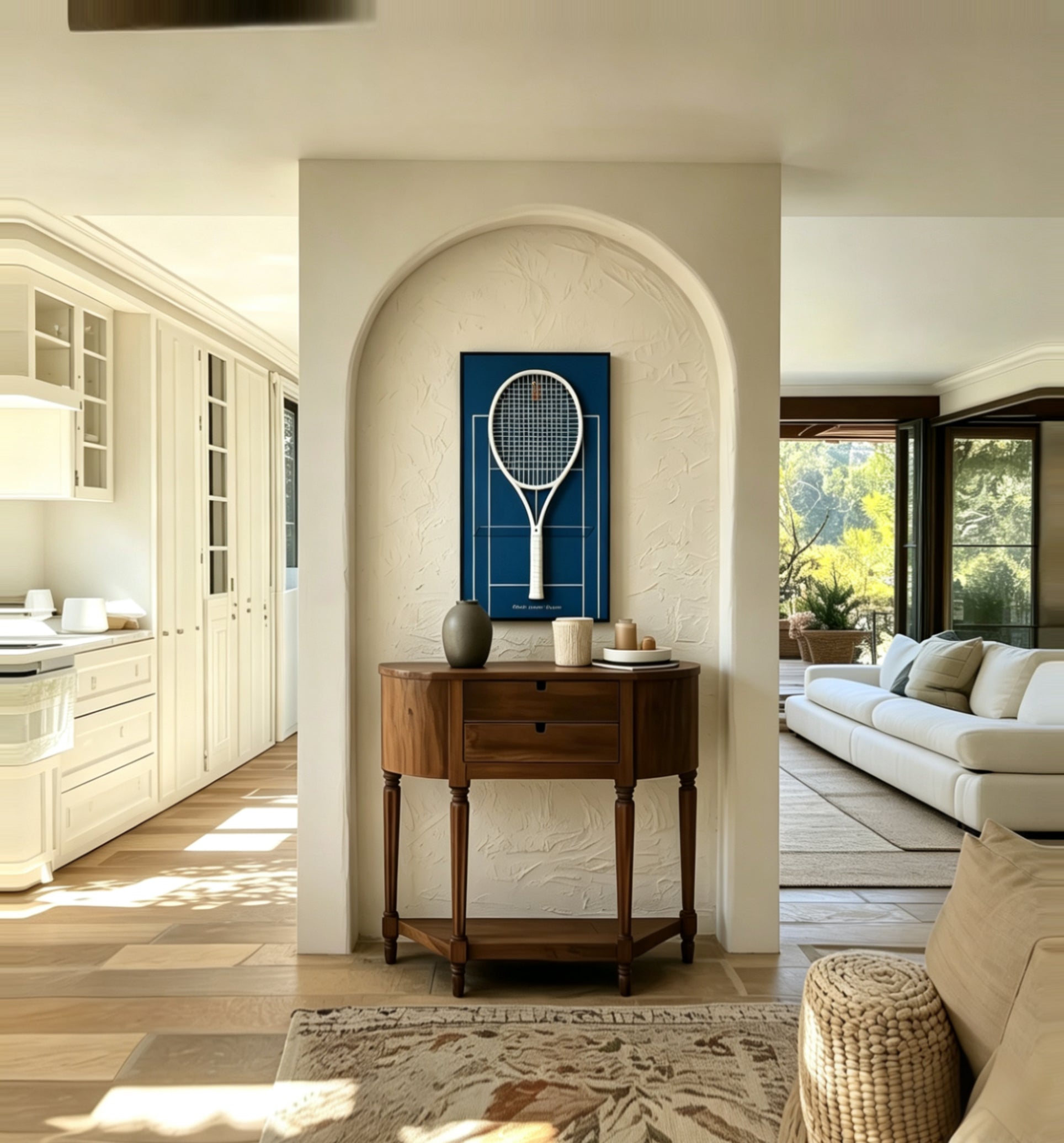 Australian Open-Inspired Tennis Racket Display Frame – Collect & Showcase Your Racket（Excluding the racket）