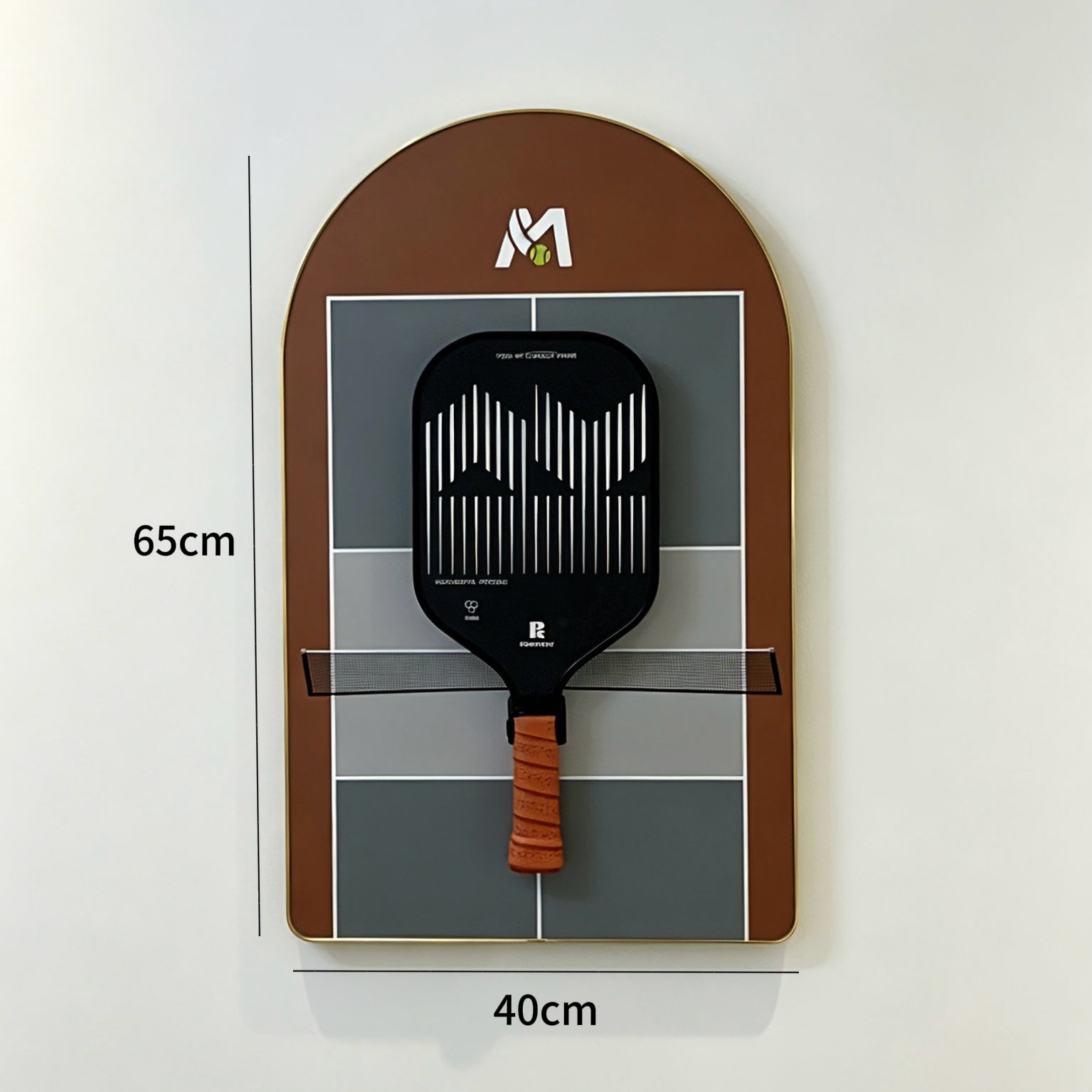 Pickleball Paddle Display Frame – Wall Mount Rack for Home Decor（Excluding the racket）
