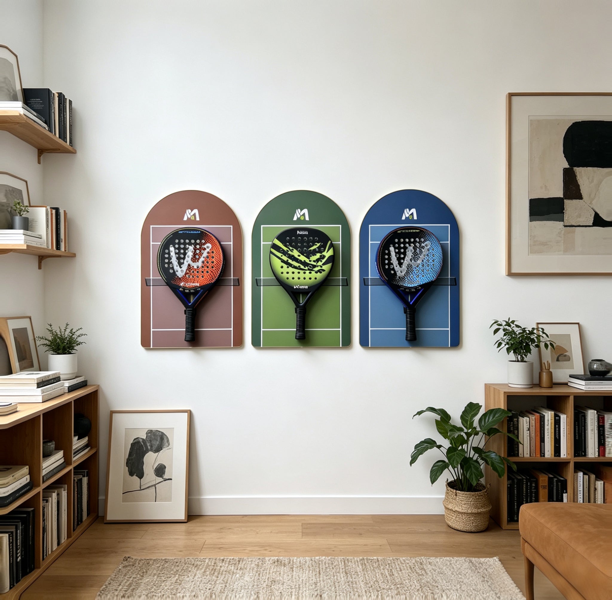 Padel Racket Display Frame Set 3-Pack（Excluding the racket）