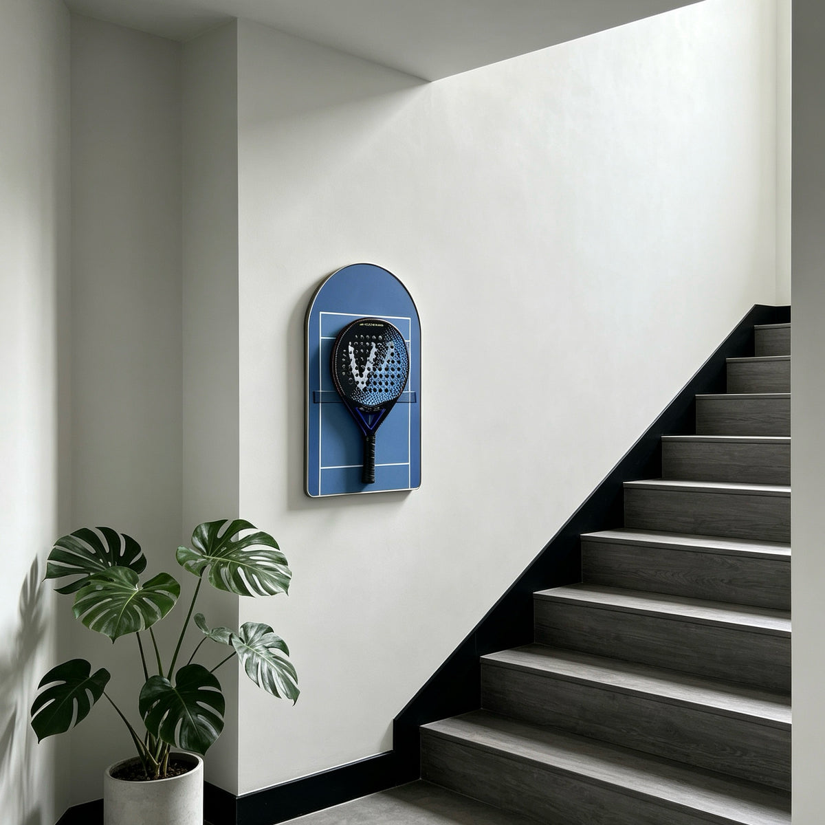 Padel Racket Display Frame – Minimalist Wall-Mounted Showcase (Excluding the Racket)