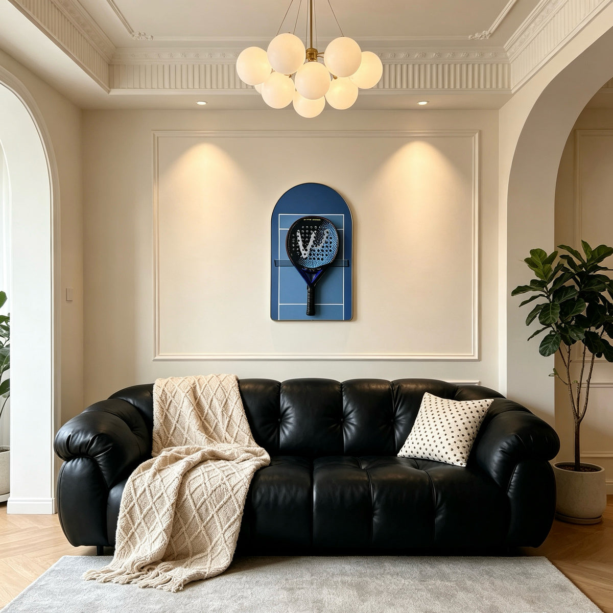 Padel Racket Display Frame – Minimalist Wall-Mounted Showcase (Excluding the Racket)