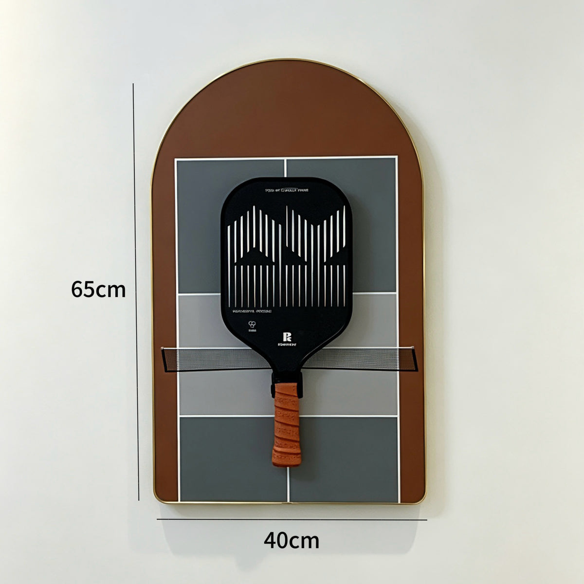 Pickleball Paddle Display Frame – Wall Mount Rack for Home Decor（Excluding the racket）