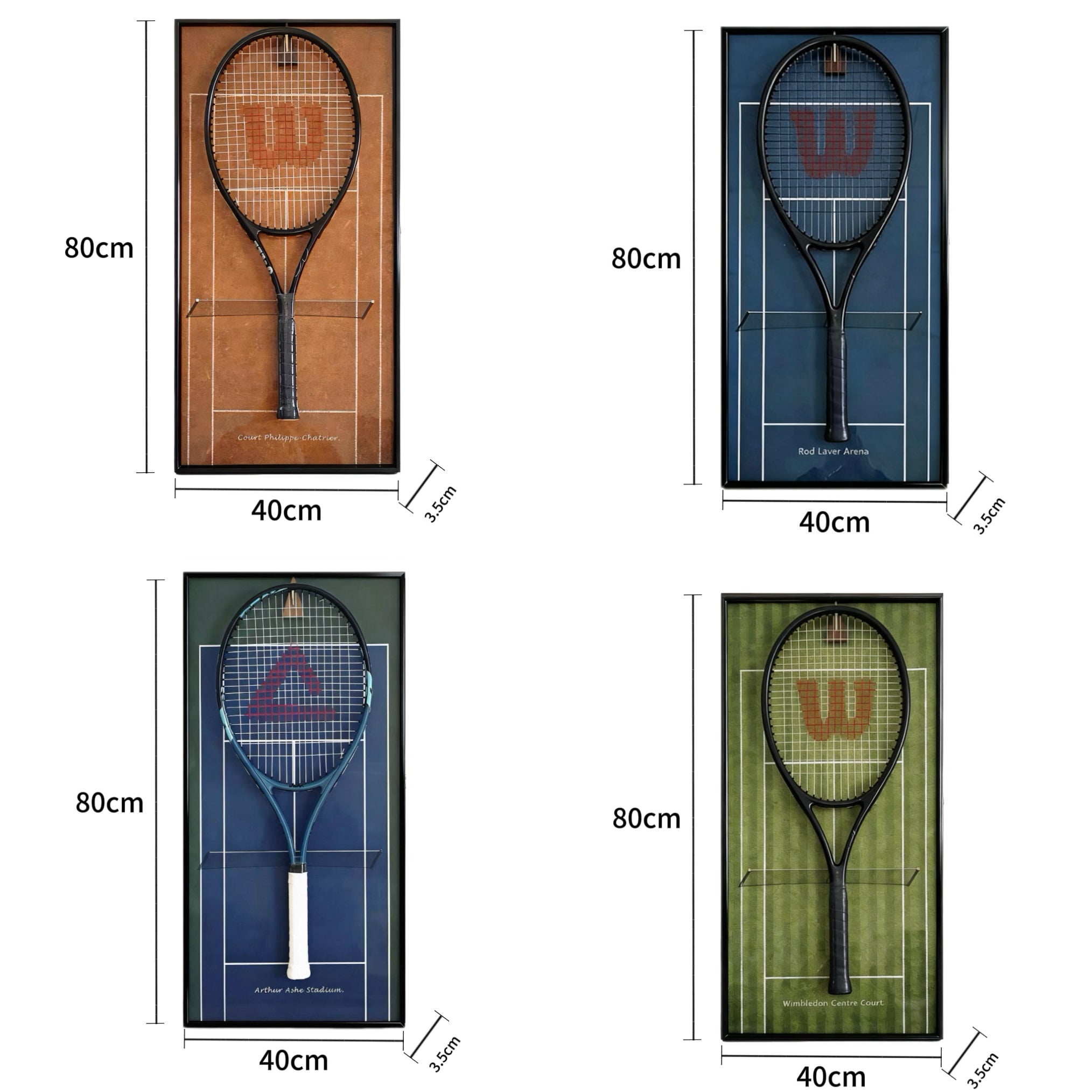 Grand Colors Collection – Tennis Racket Display Frame（Excluding the racket）