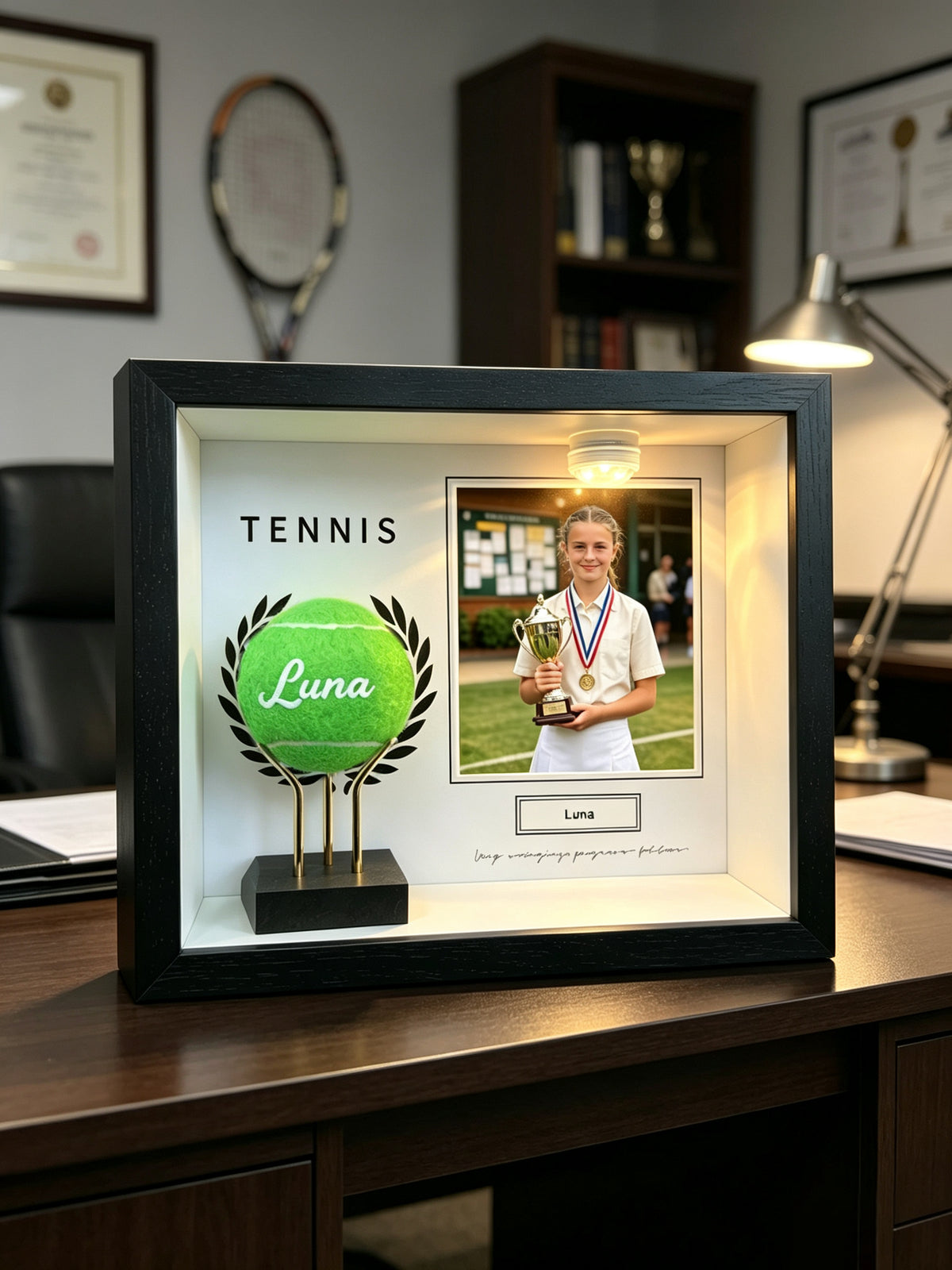 Custom Tennis Keepsake Frame