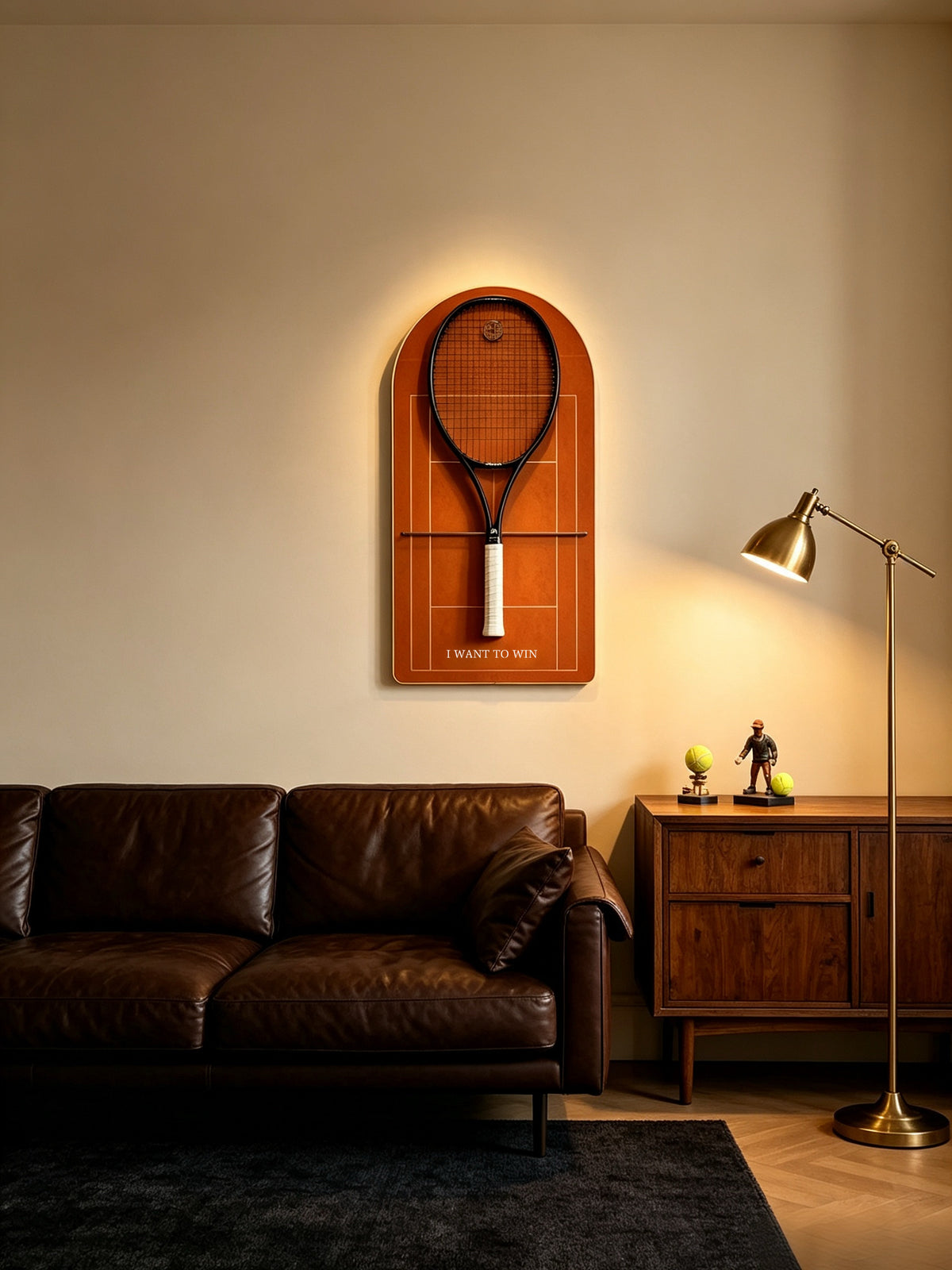 Roland Garros Inspired Tennis Racket Display Frame-3