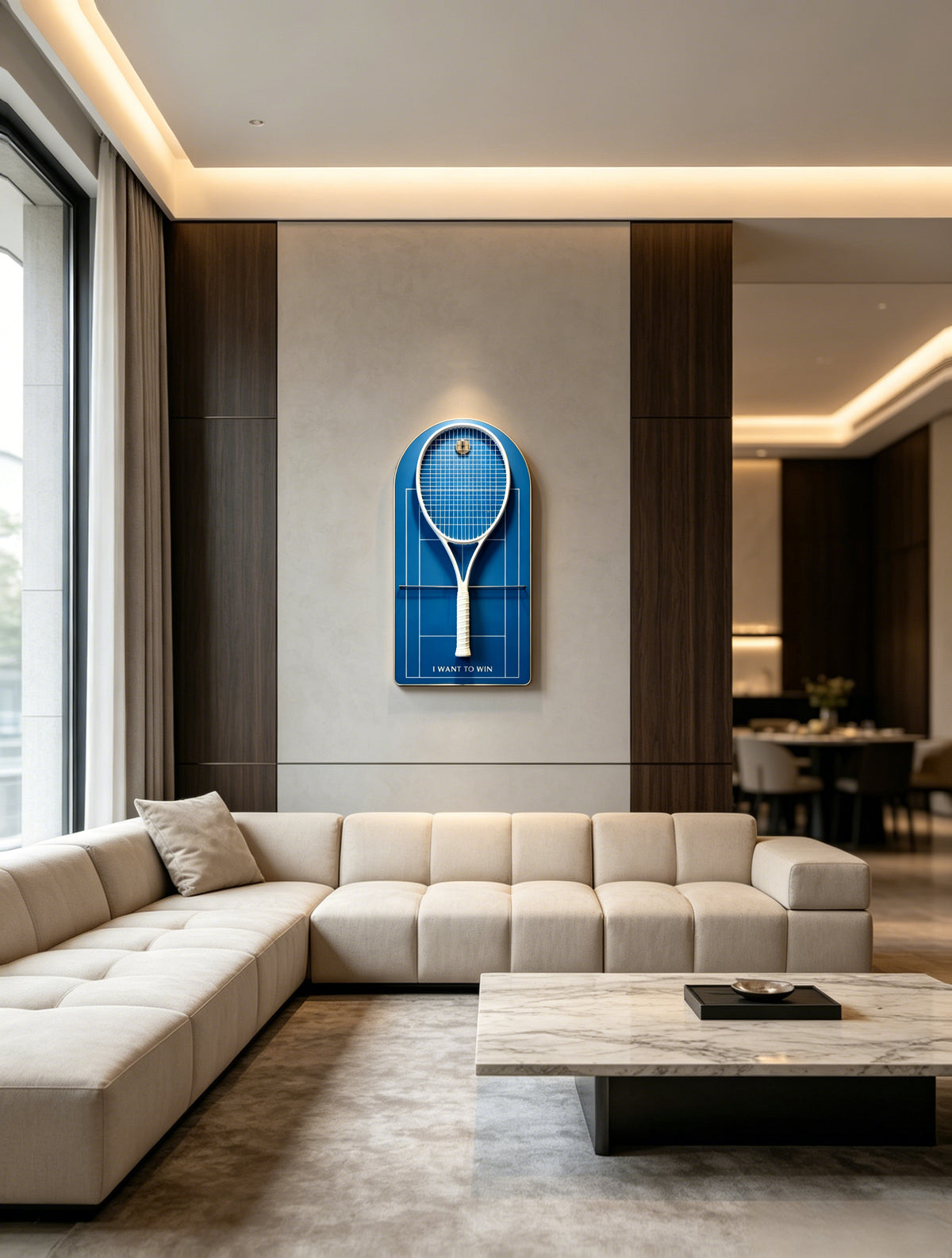 Australian Open Inspired Tennis Racket Display Frame-3