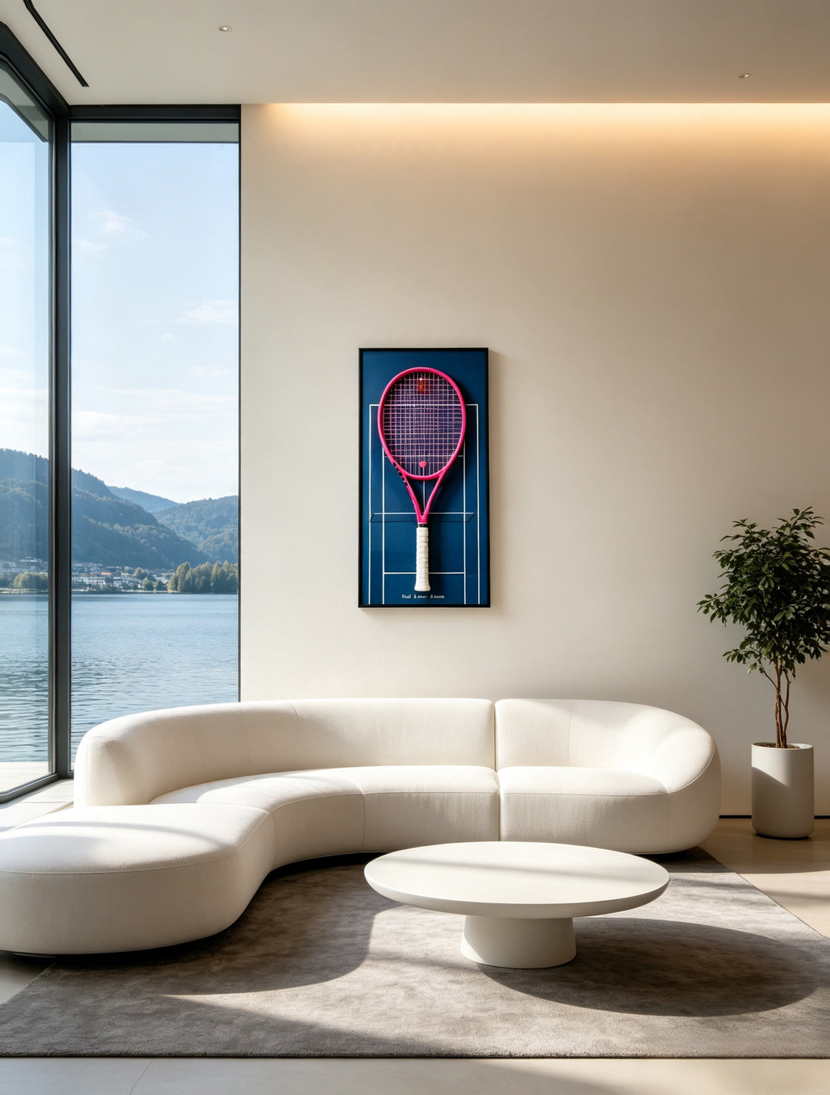Australian Open Inspired Tennis Racket Display Frame-3
