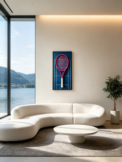 Australian Open Inspired Tennis Racket Display Frame-3