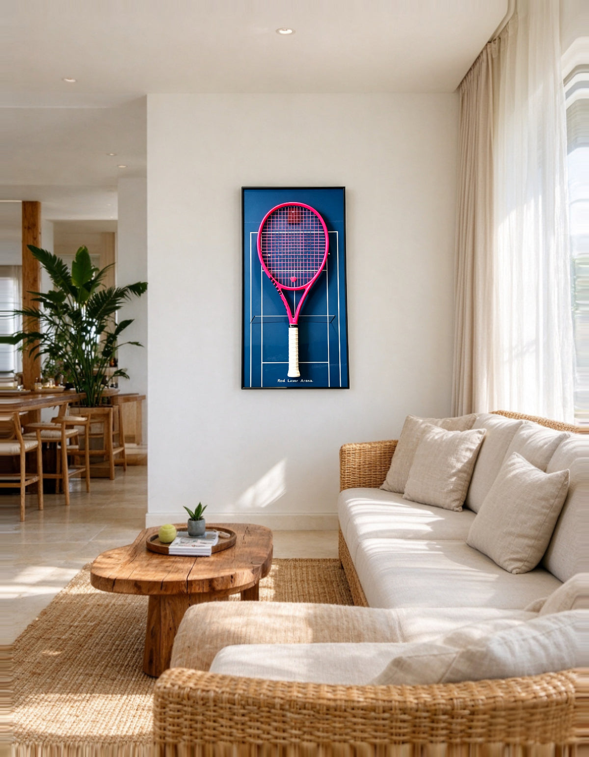 Australian Open Inspired Tennis Racket Display Frame-2