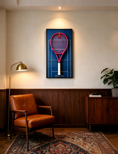 Australian Open Inspired Tennis Racket Display Frame-6