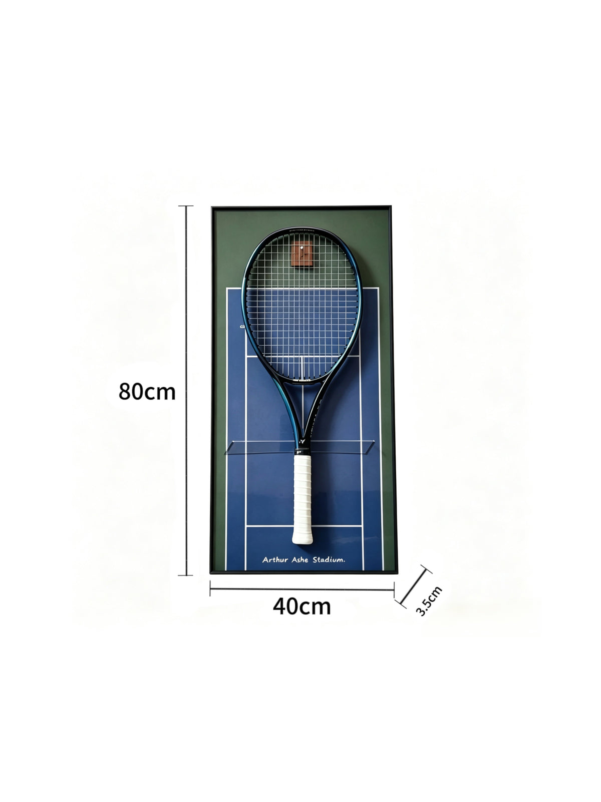 US Open Inspired Tennis Racket Display Frame-7