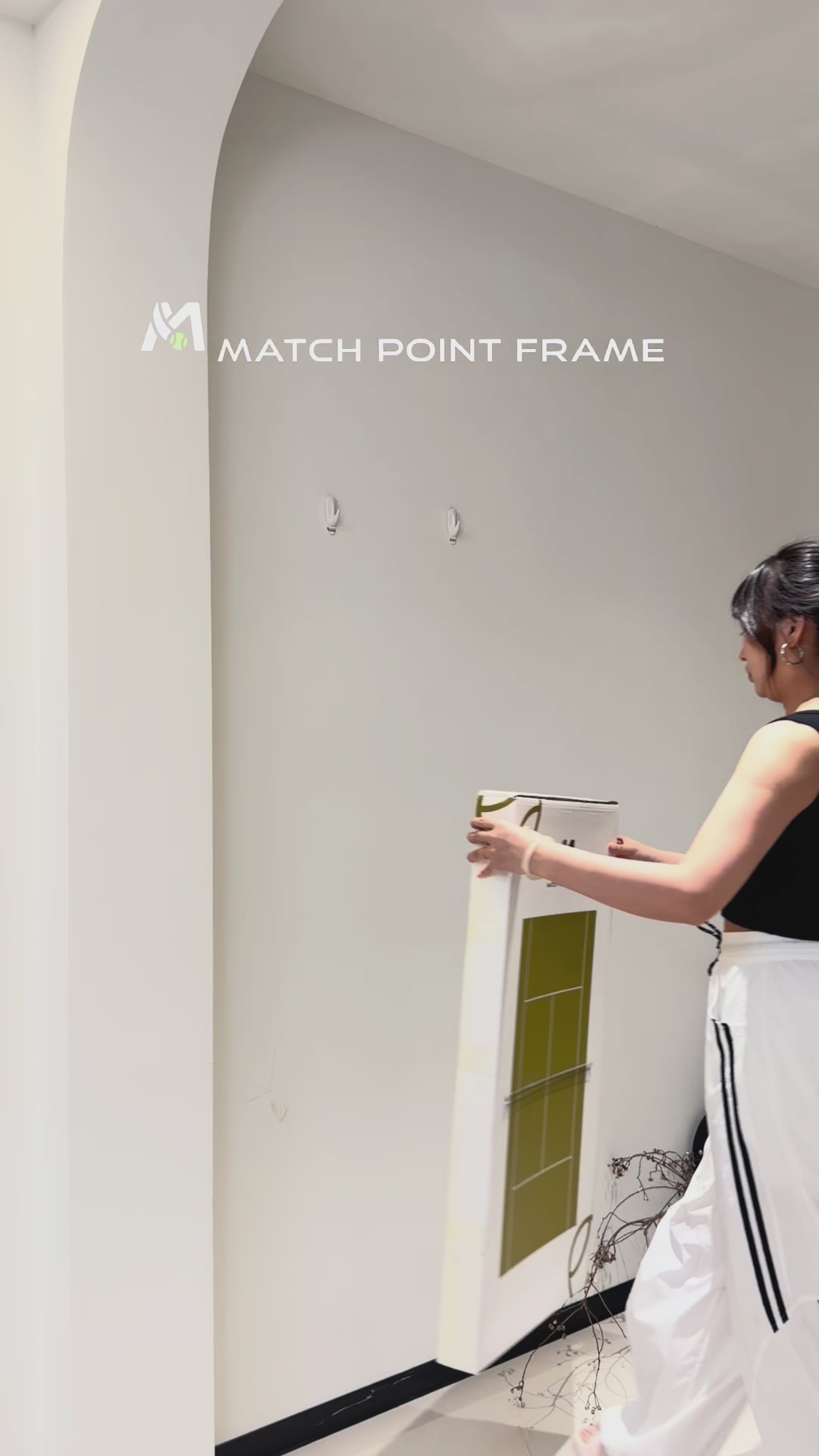 Green Tennis Racket Display Case – Wall Mount Frame for Tennis Collection（Excluding the racket）