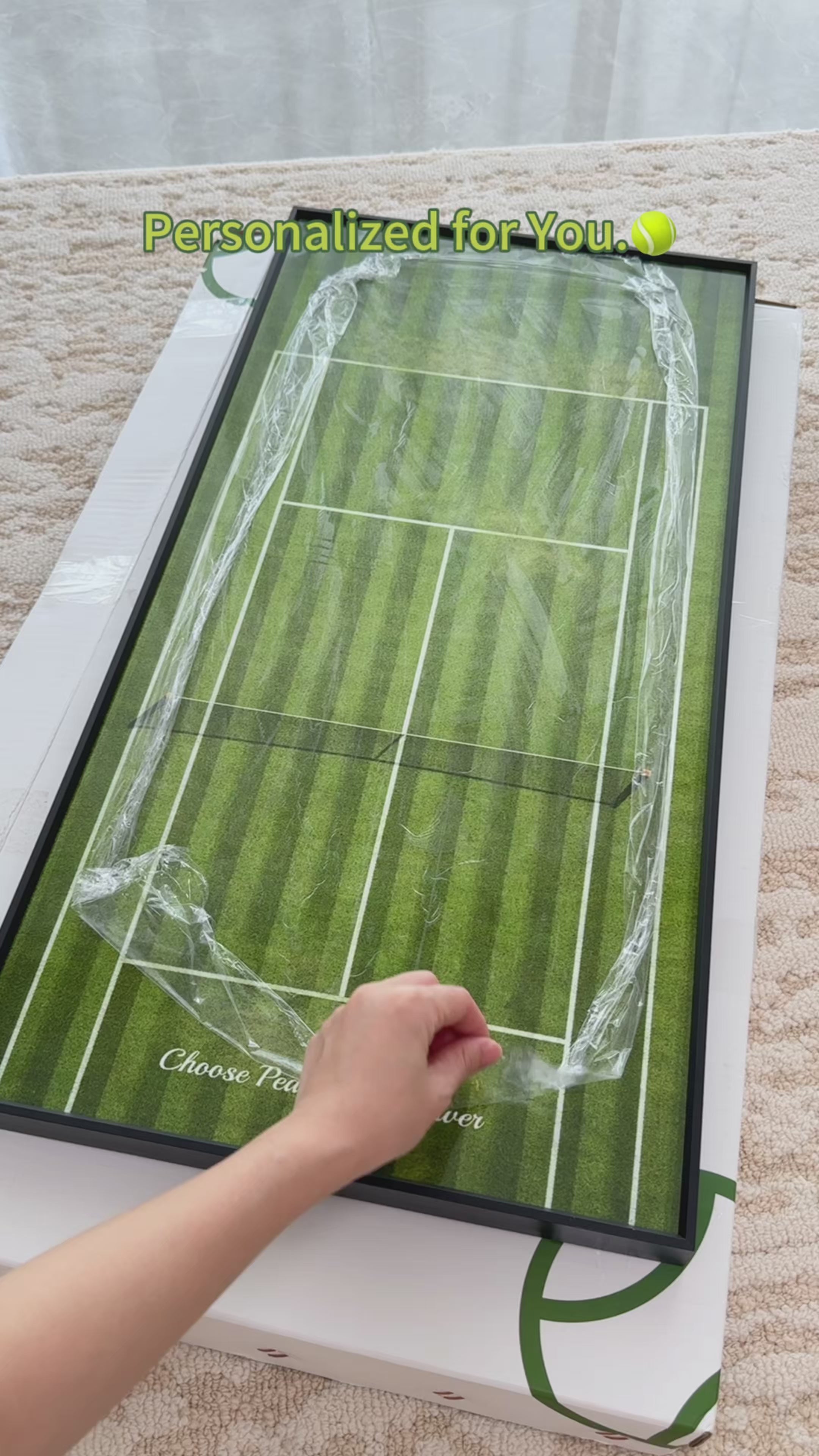 Personalized Tennis Racket Display Frame Name Customize (Excluding the racket)