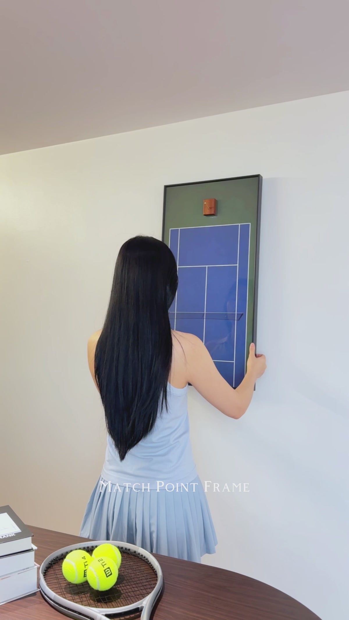 US Open Inspired Square Tennis Racket Display Frame（Excluding the racket）