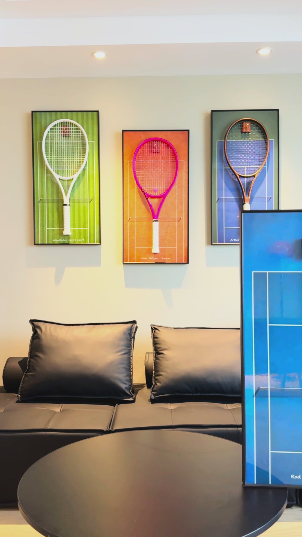 Australian Open Inspired Square Tennis Racket Display Frame（Excluding the racket）