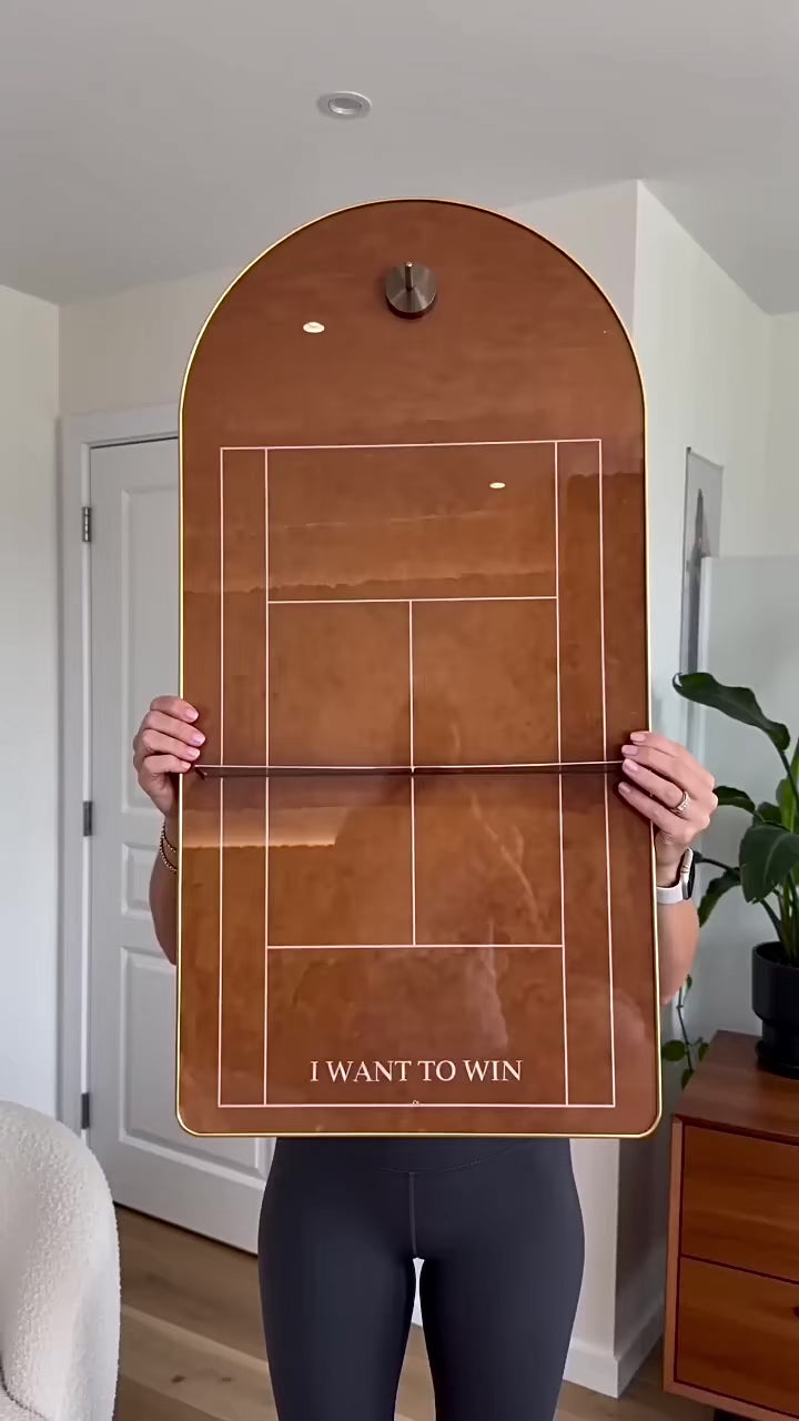French Open Roland Garros Inspired Tennis Racket Display Case – Wall Mount Frame for Racquet Storage & Display（Excluding the racket）