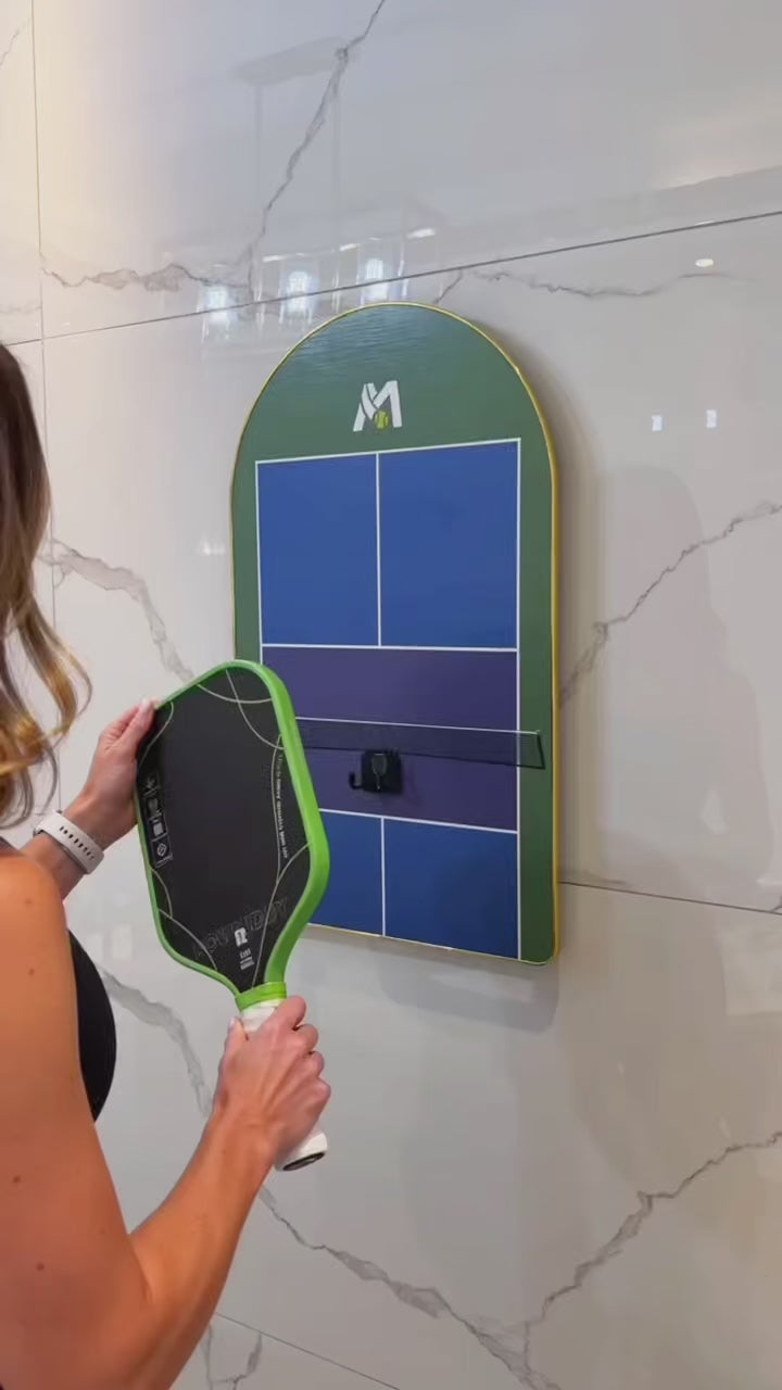 Pickleball Paddle Wall Display Frame – Modern Hanging Rack for Home Decor(Excluding the Racket)