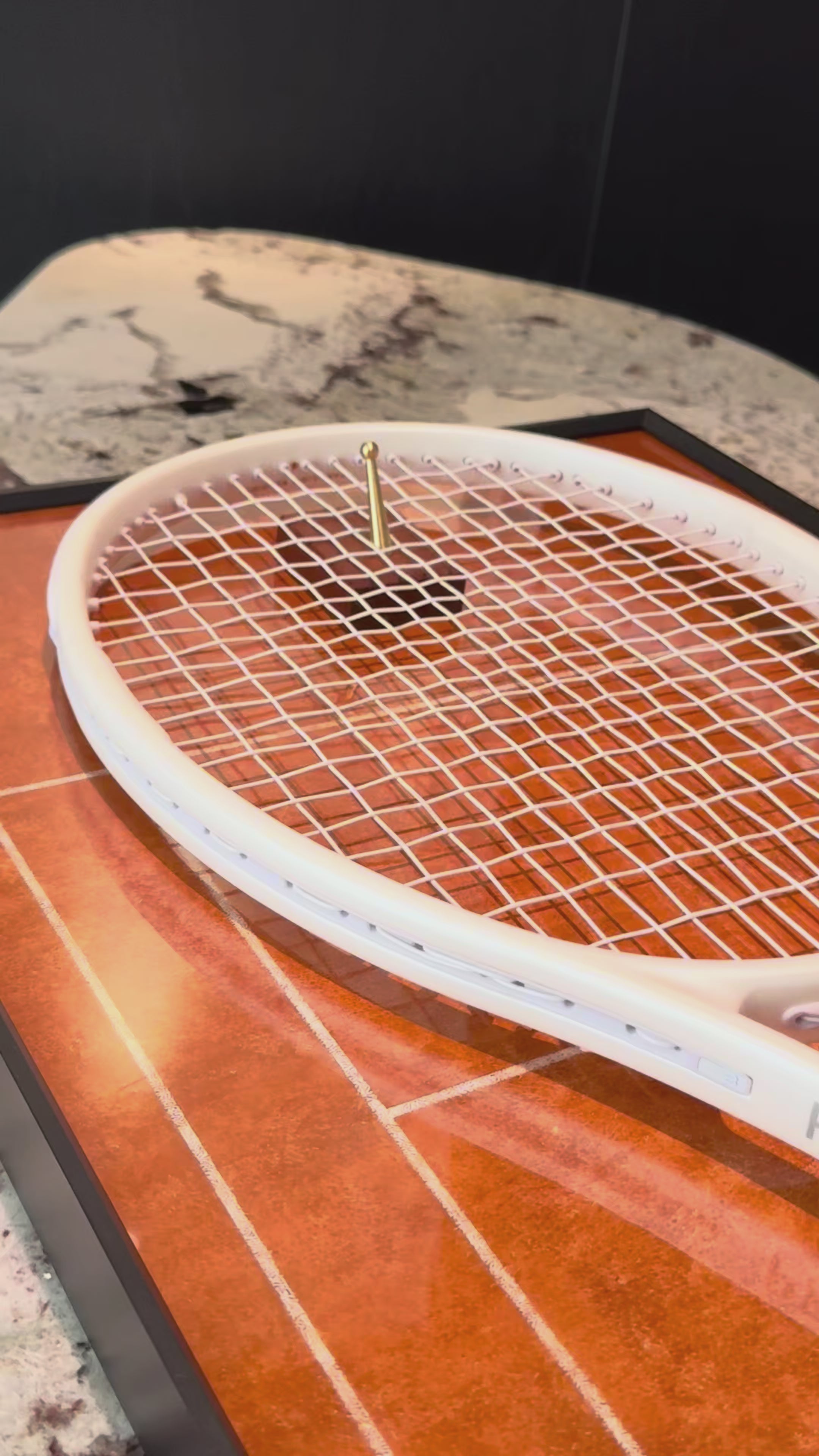 Roland Garros & French Open Inspired Tennis Racket Display Frame – Wall Mount Holder（Excluding the racket）